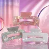 Sparkling pink sequined hair clips, fashionable and versatile hair accessories, hairstyle decoration, hair accessories, girls' hair clips Specification image